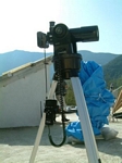MEADE 70 AT with a camera attached